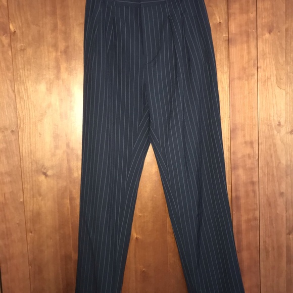 High Waisted Pin-Striped Pants - Picture 3 of 5